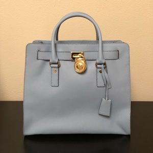 Authentic Michael Kors Hamilton Purse blue